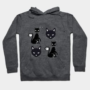 Angry Cat Face, Angry Cat Sitting Down Hoodie